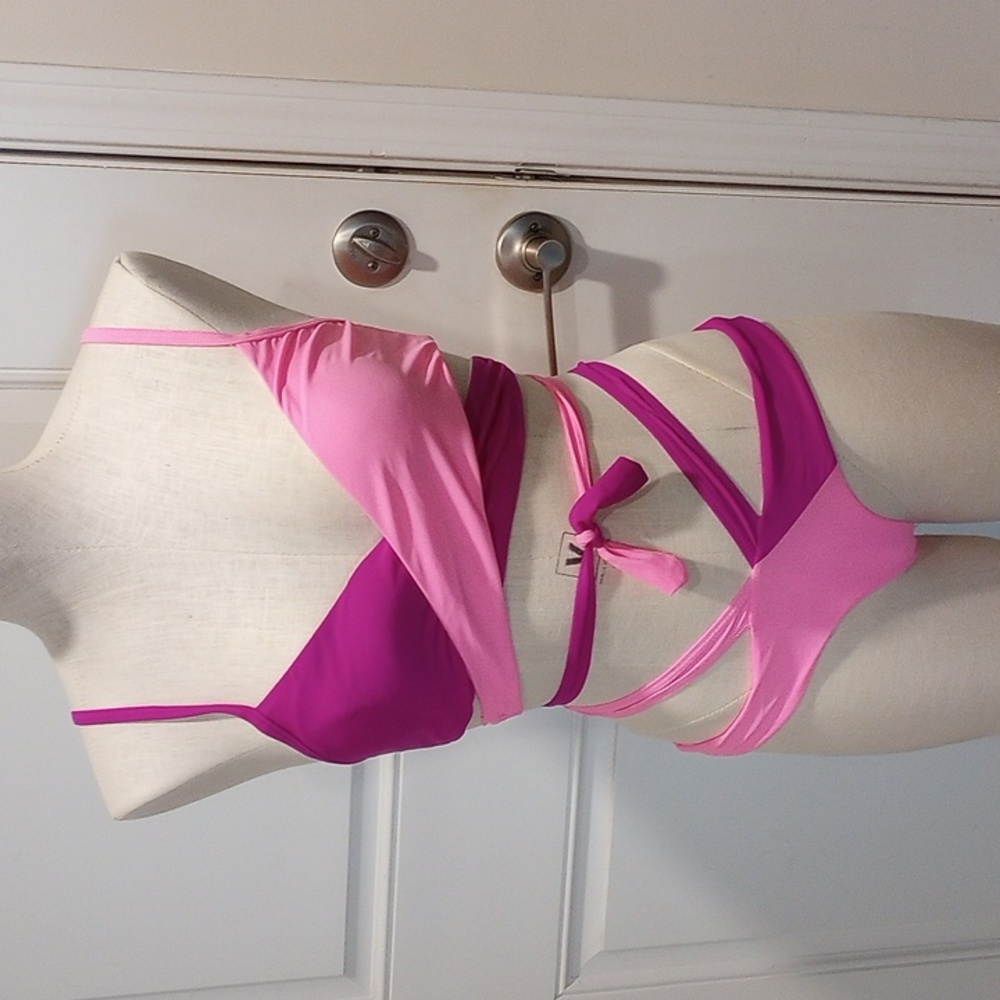 Brazilian color block bikini